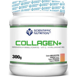 Scientific Nutrition Collagen Peach με Υαλουρονικό Οξύ Βιταμίνη C & Μαγνήσιο 300gr