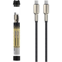 Devia Bubble Fish USB-C to USB-C 60W 1m Black Gold 6942297106666