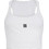 Dsquared2 Γυναικείο Καλοκαιρινό Crop Top Ριπ Λευκό S75NL0053D20102-100