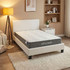 Pakoworld Nevil-Dreamer Κρεβάτι Μονό Υφασμάτινο με Στρώμα 100x200cm 200-001467