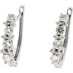 Million Diamonds Γυναικεία Σκουλαρίκια Κρεμαστά από Λευκόχρυσο με Διαμάντι SΚ24147