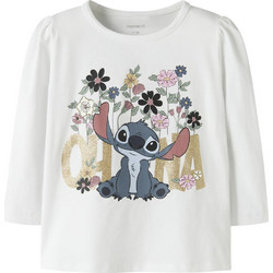 Name It Lilo & Stitch Παιδικό T-Shirt Μακρυμάνικο Λευκό 13257934
