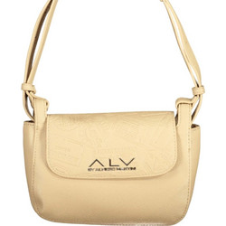 Alviero Martini Fergy Flap Γυναικείο Τσαντάκι Χιαστί από Δερματίνη Μπεζ με Στενό Λουρί ALVB13104-636