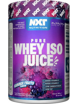 NXT Nutrition Pure Whey ISO Juice Summer Fruits Πρωτεΐνη Ορού Γάλακτος Γράμμωσης 900gr