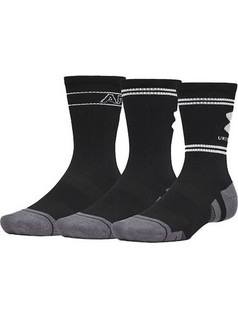 Under Armour Ανδρικές Κάλτσες Ψηλές με Σχέδια Μαύρες 3Pack 6015141-008