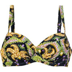 Solano Bikini Top Μαύρο Κίτρινο Πράσινο 50-1470D