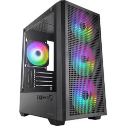 Mars Gaming MC-Vector Black Gaming Micro Tower Κουτί Υπολογιστή RGB με Πλαϊνό Παράθυρο