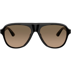 Oliver OV5581SU 1492GN Ανδρικά Γυαλιά Ηλίου Aviator Κοκάλινα Μαύρα με Καφέ Φακό