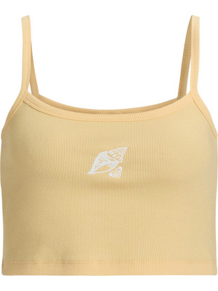 Roxy Γυναικείο Καλοκαιρινό Crop Top Ριπ Κίτρινο ERJKT04270-NEQ0