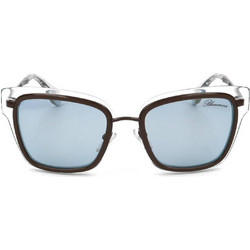 Blumarine SBM103 7U2G Γυναικεία Γυαλιά Ηλίου Πεταλούδα Μεταλλικά Μαύρα με Μπλε Φακό