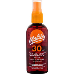 Malibu Dry Oil Αδιάβροχο Spray Μαυρίσματος Σώματος SPF30 100ml