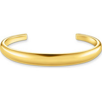 Thomas Sabo Γυναικείο Βραχιόλι Βέργα από Ασήμι 925 Επιχρυσωμένο AR115-413-39
