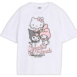 Bonprix Hello Kitty Παιδικό T-Shirt Κοντομάνικο Διαφανές Ροζ 938344