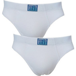 Helios Ανδρικά Σλιπ Βαμβακερά Λευκά 2Pack 85173