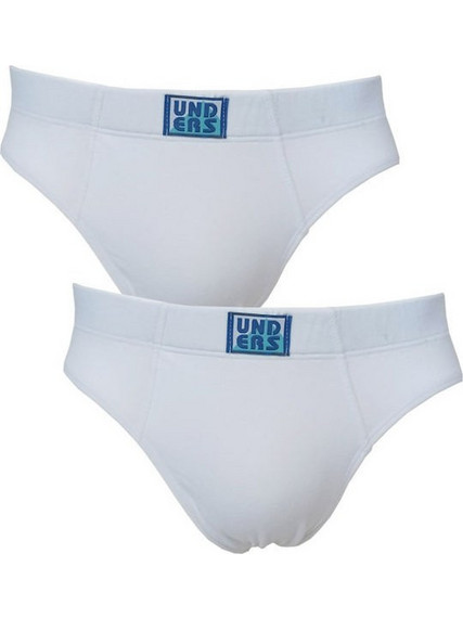 Helios Ανδρικά Σλιπ Βαμβακερά Λευκά 2Pack 85173