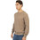 Double Ανδρική Πλεκτή Μπλούζα Μπεζ KNIT-8011