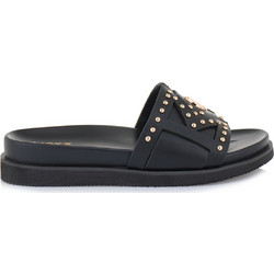 Mexx Δερμάτινα Γυναικεία Σανδάλια Μαύρα MIBN1900341W-01