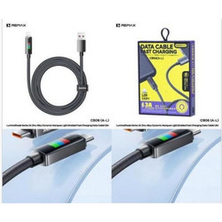 Remax CB06 Braided USB-A to Lightning Cable 1.2m Black