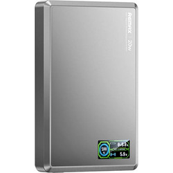 Remax Wireless Power Bank 10000mAh 20W με Θύρα USB-C Quick Charge 3.0 & Power Delivery Grey