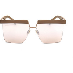 Max Mara MM0071 45GR Γυναικεία Γυαλιά Ηλίου Τετράγωνα Μεταλλικά Χρυσά με Ροζ Φακό
