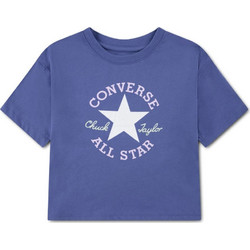 Converse Παιδικό Crop Top Κοντομάνικο Μωβ 4CG896-UHW