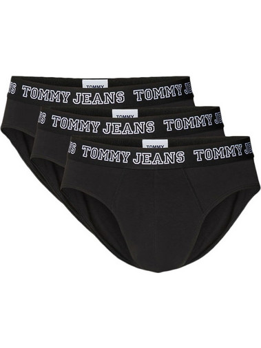 Tommy Jeans Ανδρικά Σλιπ Βαμβακερά Μαύρα 3Pack UM0UM02849-0V3