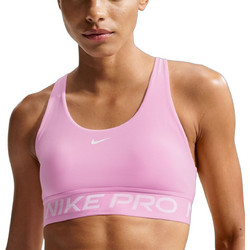 Nike Pro 365 Αθλητικό Μπουστάκι με Μέτρια Στήριξη Φούξια IQ1035-621