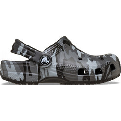 Crocs Classic Camouflage Clog Παιδικά Παπούτσια Θαλάσσης για Αγόρι Ανατομικά Ανθρακί 211880-0DD