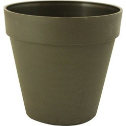 Sic Plast Deco Γλάστρα Εξωτερικού Χώρου Στρογγυλή Πλαστική Μεταλλική 14x13cm 7532183902