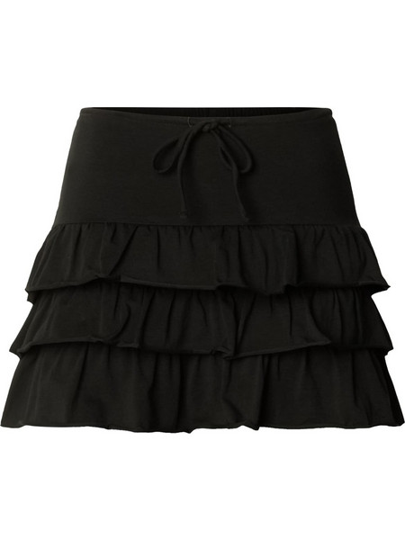 Urban Classics Μίνι Φούστα Υφασμάτινη Πλισέ Μαύρη TB7506-00007