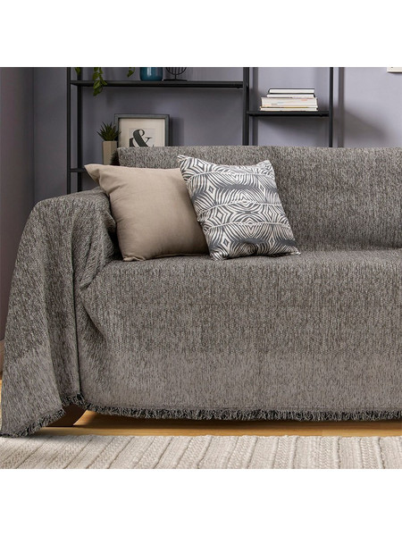Lino Home Ριχτάρι Τριθέσιου Καναπέ 180x300 Malta Grey