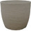 Japi European Γλάστρα Στρογγυλή Πλαστική Γκρι 42x33cm JVER42
