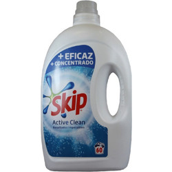 Skip Active Clean Υγρό Απορρυπαντικό Πλυντηρίου 60 Μεζούρες 2.7lt