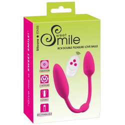 You2Toys Sweet Smile RC Double Pleasure Love Κολπικές Μπάλες με Δόνηση Ροζ