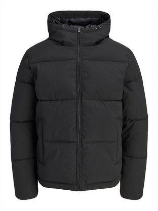 Jack & Jones Ανδρικό Μπουφάν Χειμωνιάτικο Puffer Μαύρο 12303930
