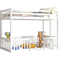 B2BMarkt Playkid Παιδικό Κρεβάτι Υπερυψωμένο Μονό για Στρώμα 90x190cm 0509824
