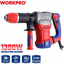 WORKPRO WP470600CE Κρουστικό Σκαπτικό Πιστολέτο Ρεύματος 1300W με SDS-Hex