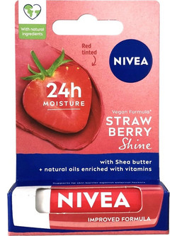 Nivea Strawberry Shine Lip Balm με Χρώμα 4.8gr