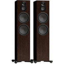 Monitor Audio Silver 500 8G Ζεύγος Ηχείων Hi-Fi Δαπέδου 250W 3 Δρόμων Walnut