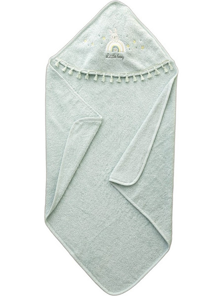 Nima Petit Bebe Βρεφικό Μπουρνούζι Κάπα Πράσινο Mint 75x75cm