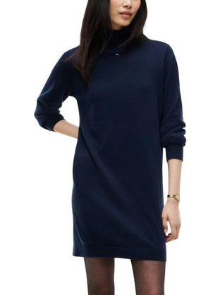 Tommy Jeans Mini Καθημερινό Φόρεμα Πλεκτό Navy Μπλε DW0DW23460-C1G