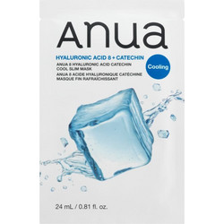 Anua 8 Hyaluronic Acid Catechin Cool Slim Sheet Μάσκα Προσώπου για Ενυδάτωση με Υαλουρονικό 24ml