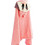 Γαρύφαλλο Daisy Παιδικό Πόντσο Θαλάσσης Microfiber Ροζ 65x130cm 1068
