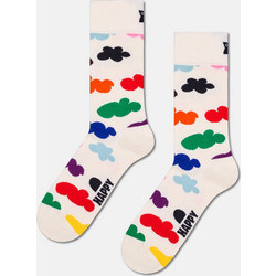 Happy Socks Pride Cloudy Fleece Ανδρικές Κάλτσες Ψηλές με Σχέδια Εκρού P004523