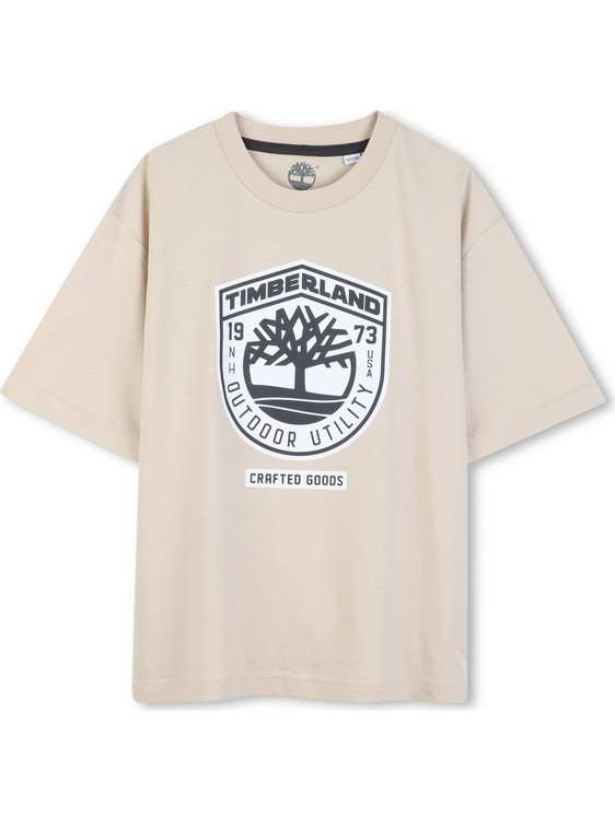 Timberland Παιδικό T-Shirt Κοντομάνικο Μπεζ T60791