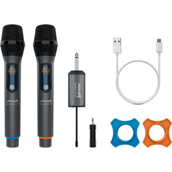 Audibax Missouri Free Hand Dual Σετ 2 Ασύρματα Μικρόφωνα Χειρός