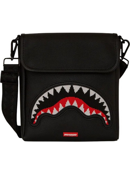Sprayground Center Rip Ανδρική Τσάντα Ώμου / Χιαστί Μαύρη 910B9349