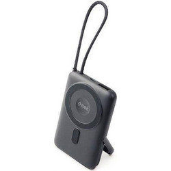 Ttec Recharger M LCD Magsafe Power Bank 10000mAh 20W με Ενσωματωμένο Καλώδιο USB-C Power Delivery Black