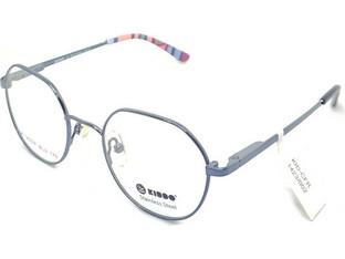 Kiddo LX1423F BLU Παιδικός Σκελετός Γυαλιών Οράσεως Μεταλλικός Ασημί