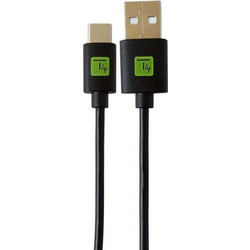 Techly ICOC-MUSB20-CMAM01T USB-A to USB-C 0.1m Black